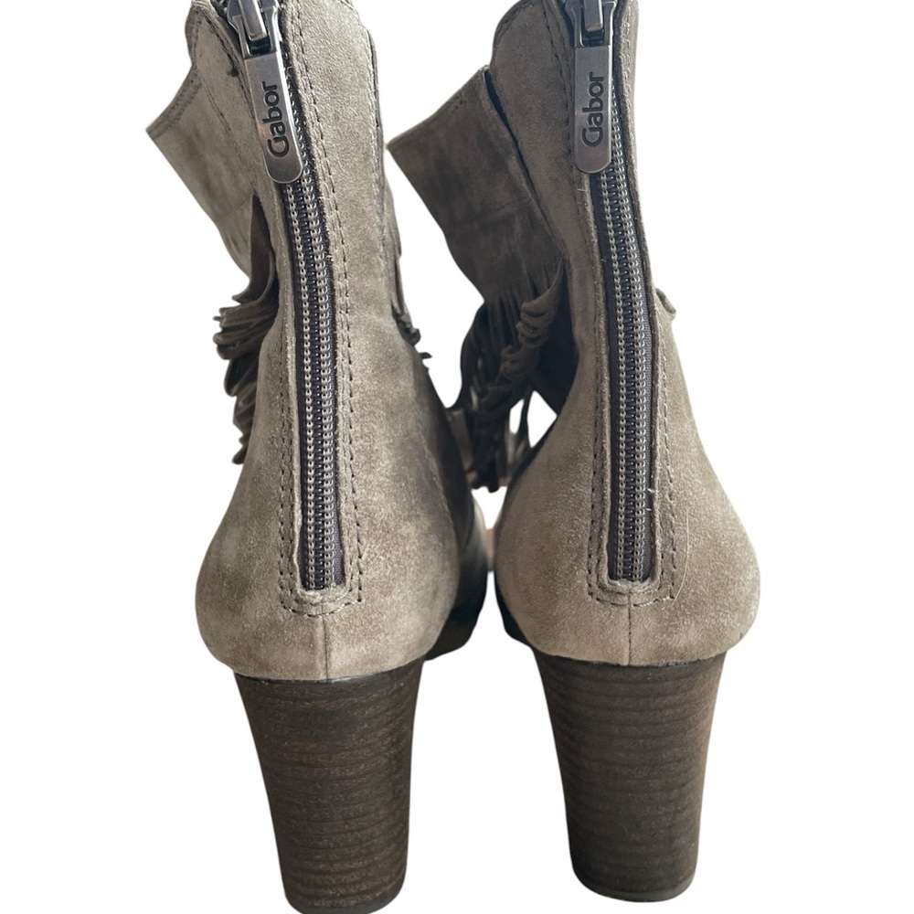 Fringe Suede Ankle Boots - Picture 2 of 2
